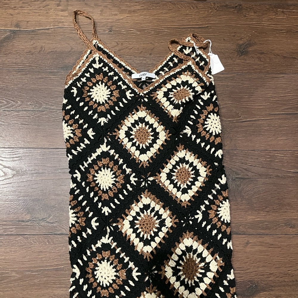 Crochet Maxi Cover-Up Dress